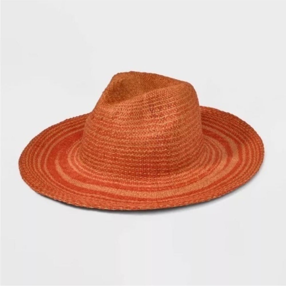 UNIVERSAL THREAD GOOD CO. WOMAN'S‎ COWBOY ORANGE STRIPED HAT NWT